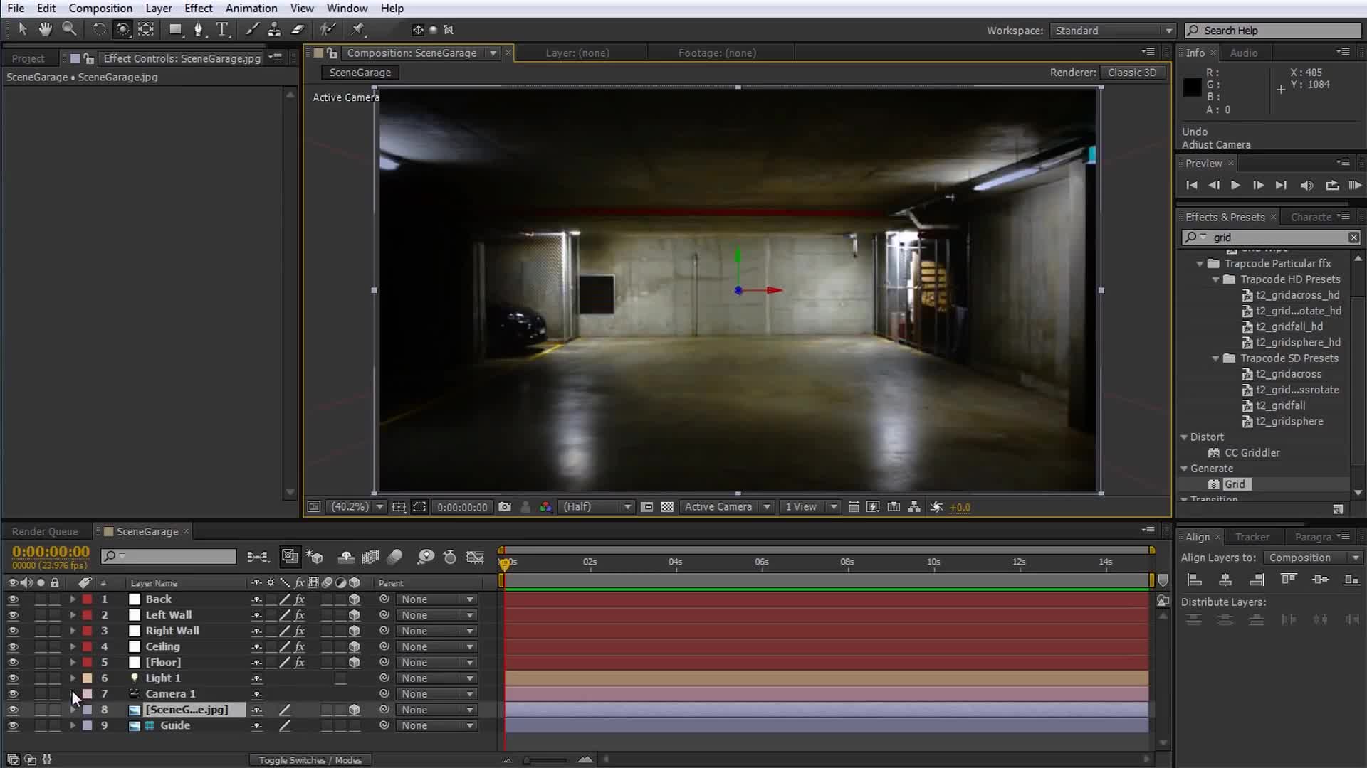 Camera Through Wall or Floor - Adobe After Effects 3D Projection VFX Tutorial