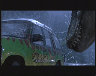 Jurassic Park - Dinosaur Attacks Cars
