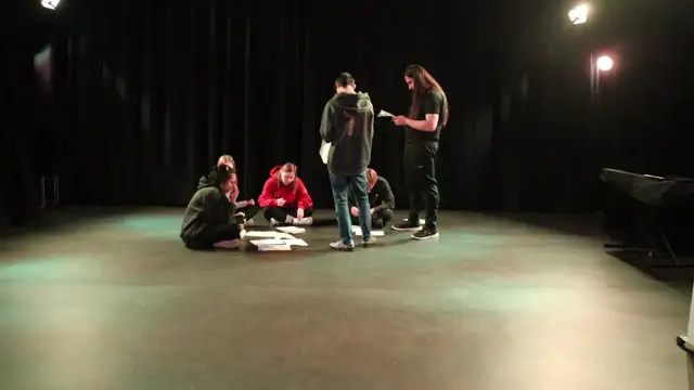 Act 1 Scene 1 rehearsal