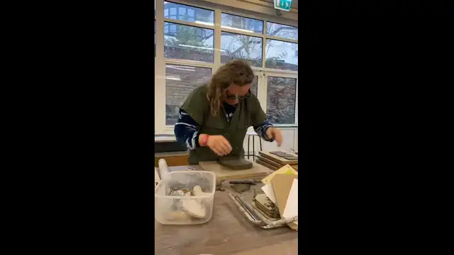 Shelley makes tiles