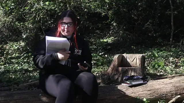 Woods and graveyard rehearsal scenes