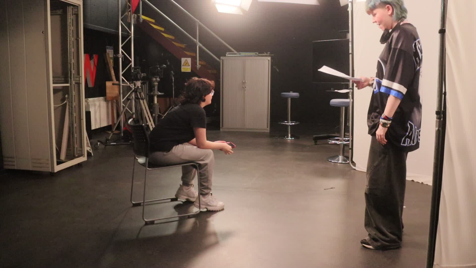 Antonia directing The Forgotten Call