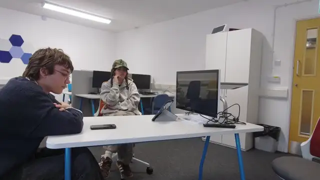 Alex and Ava meeting about Friday site recording