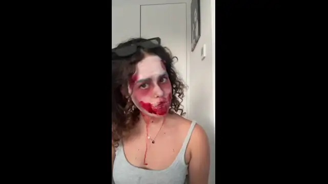 Ava Zombie Makeup Experimentation