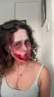 Ava Zombie Makeup Experimentation