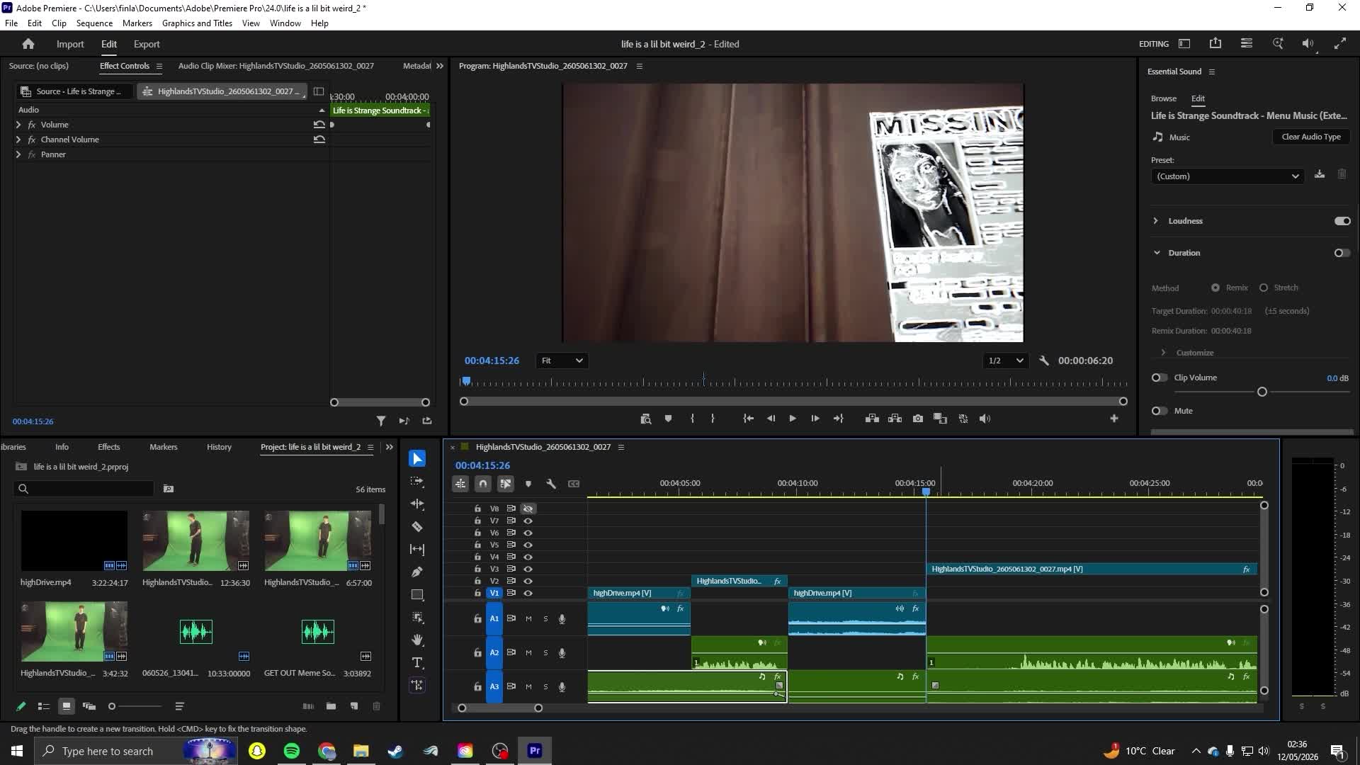 Timelapse editing for blog